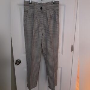 Checkered Brown and White Pants